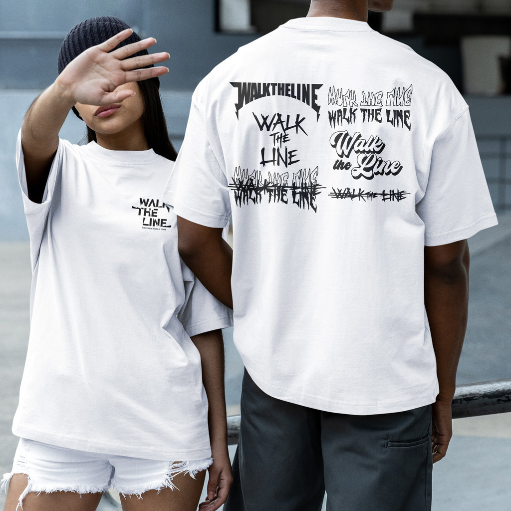 ENHYPEN Walk The Line World Tour T-Shirt - Couple 2 view, Y2K kpop concert tee