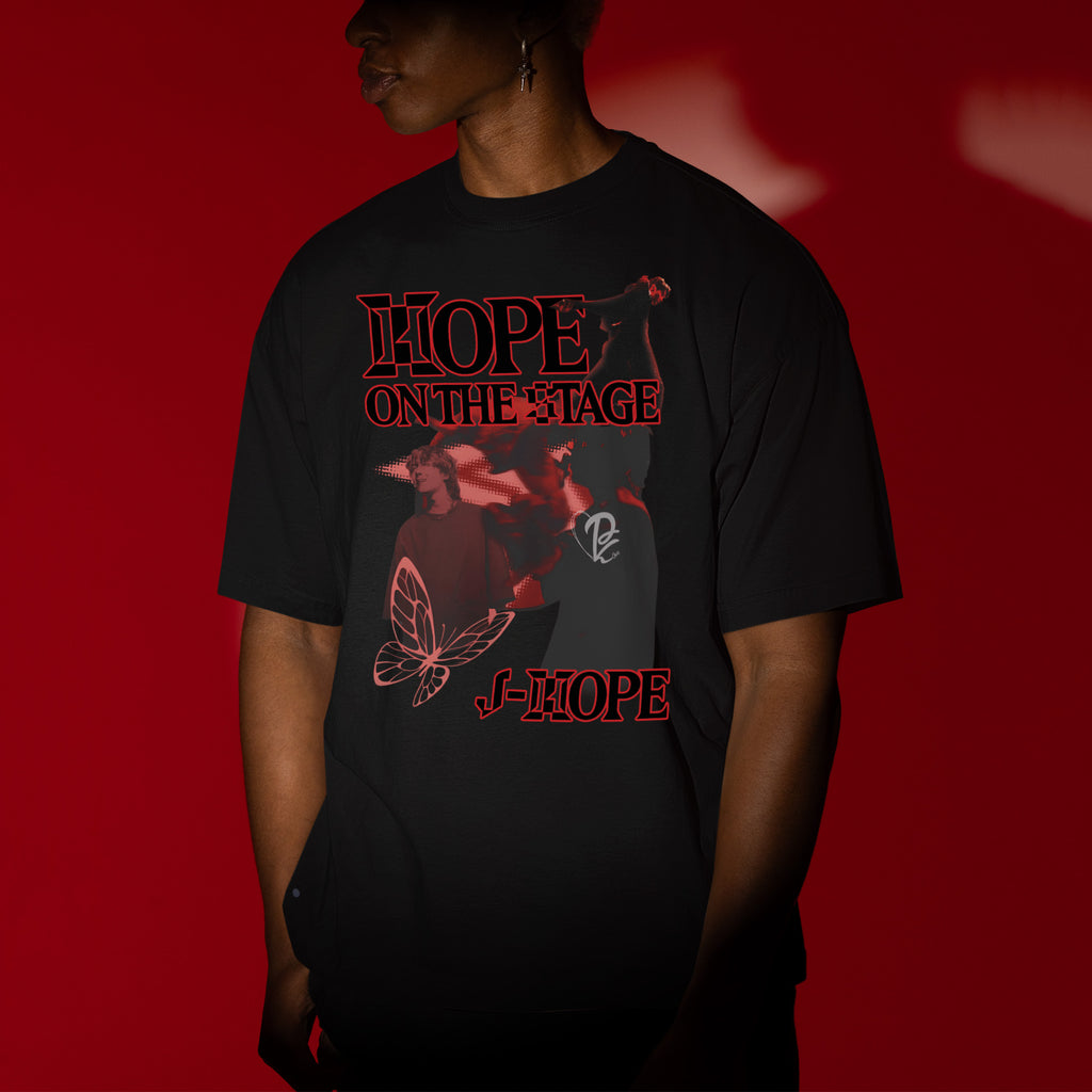 BTS J-Hope First Solo Concert T-Shirt - Men view, Y2K kpop concert tee