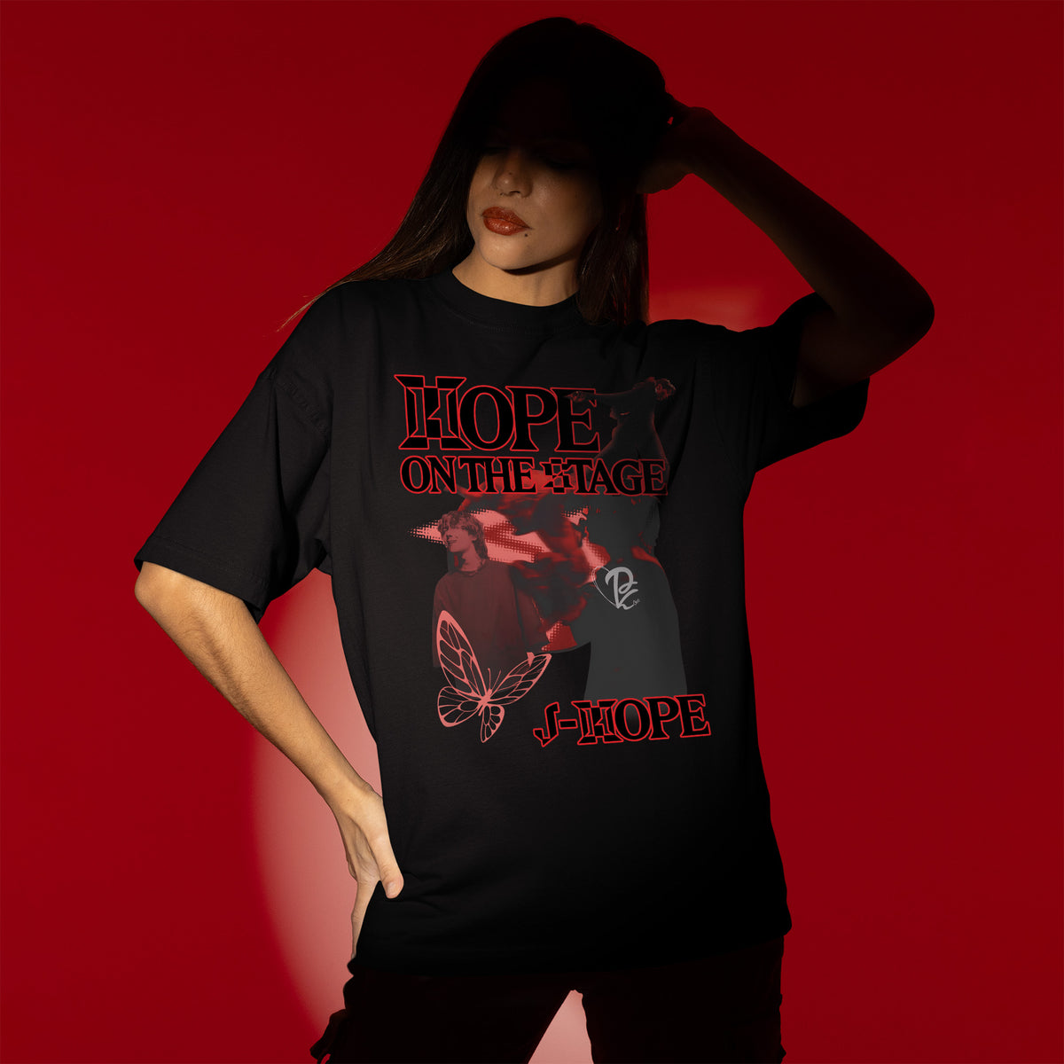 BTS J-Hope First Solo Concert T-Shirt - Women view, Y2K kpop concert tee