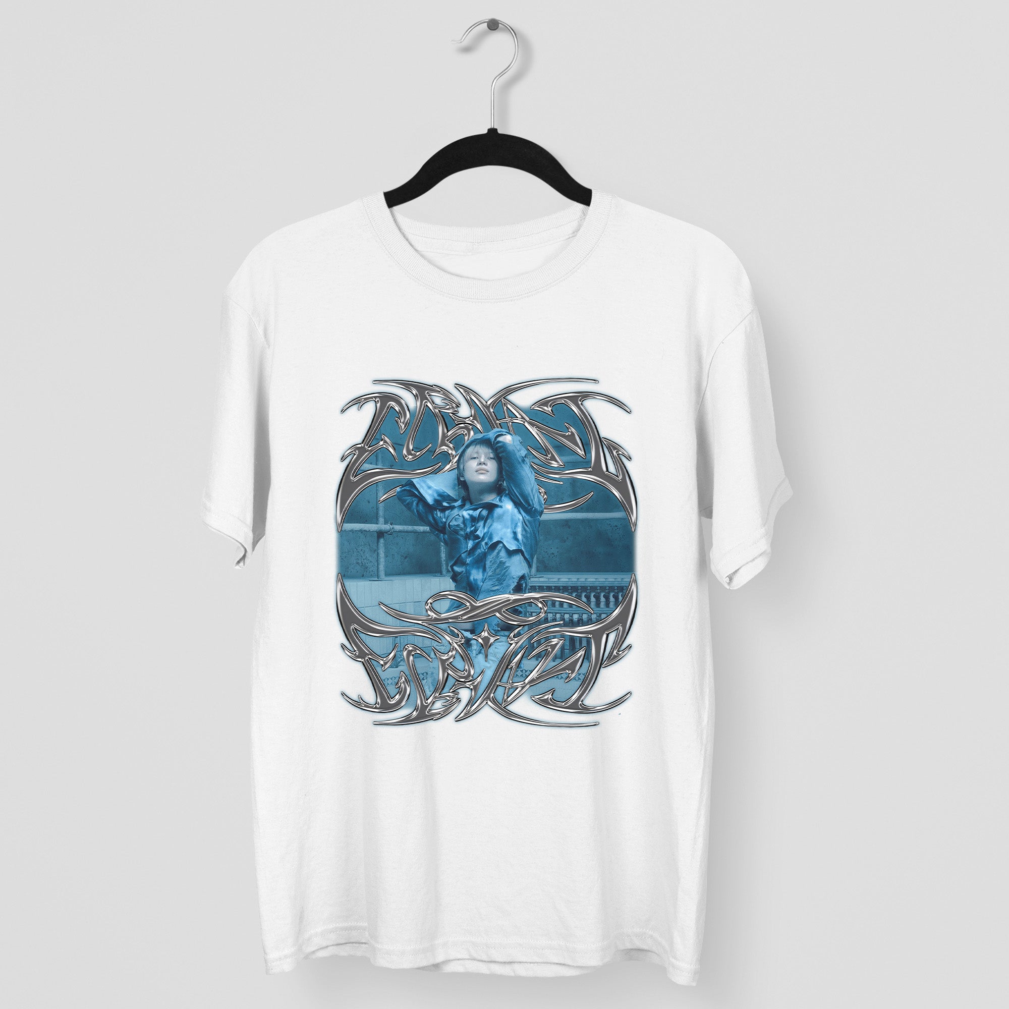 Taemin Retro Shinee T-Shirt - Main view, Y2K kpop concert tee