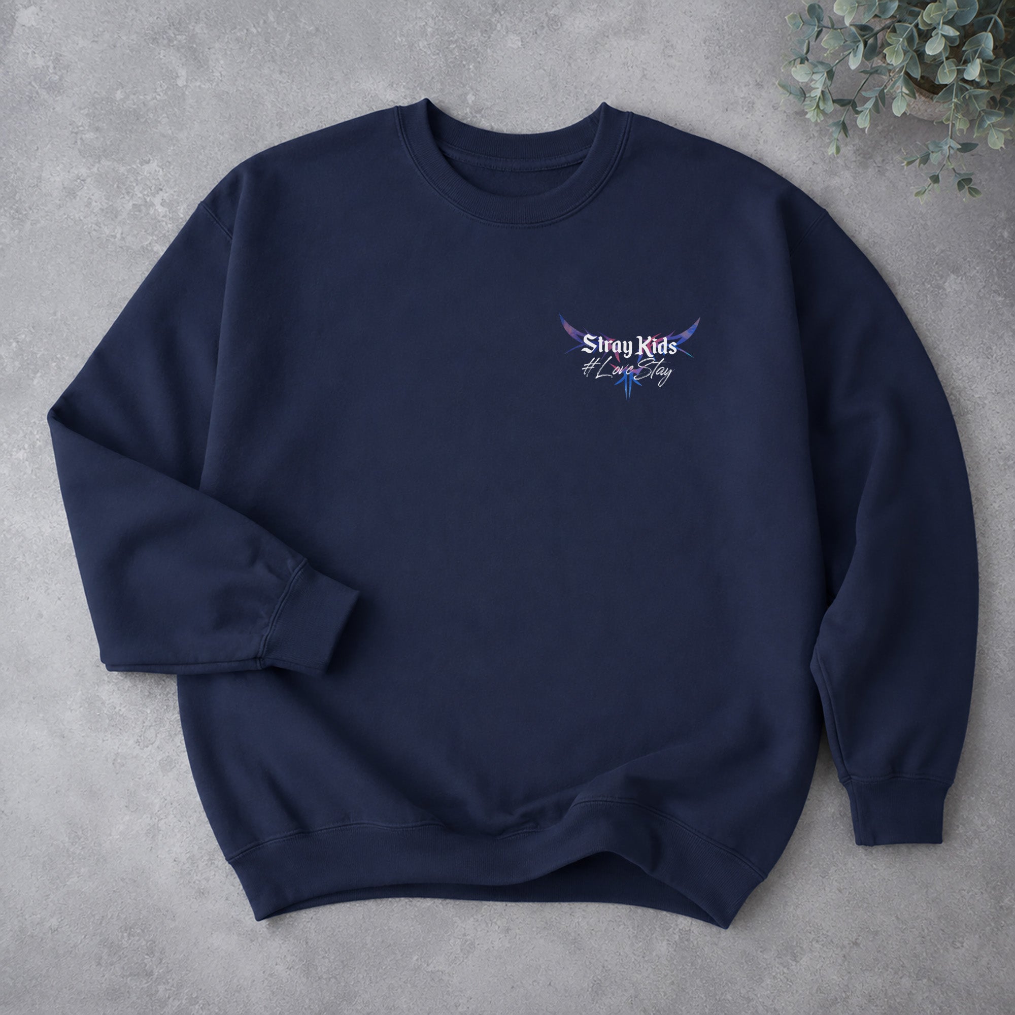 Stray Kids Love Stay Star Represent Sweatshirt - Spread view, Y2K kpop concert sweatshirt