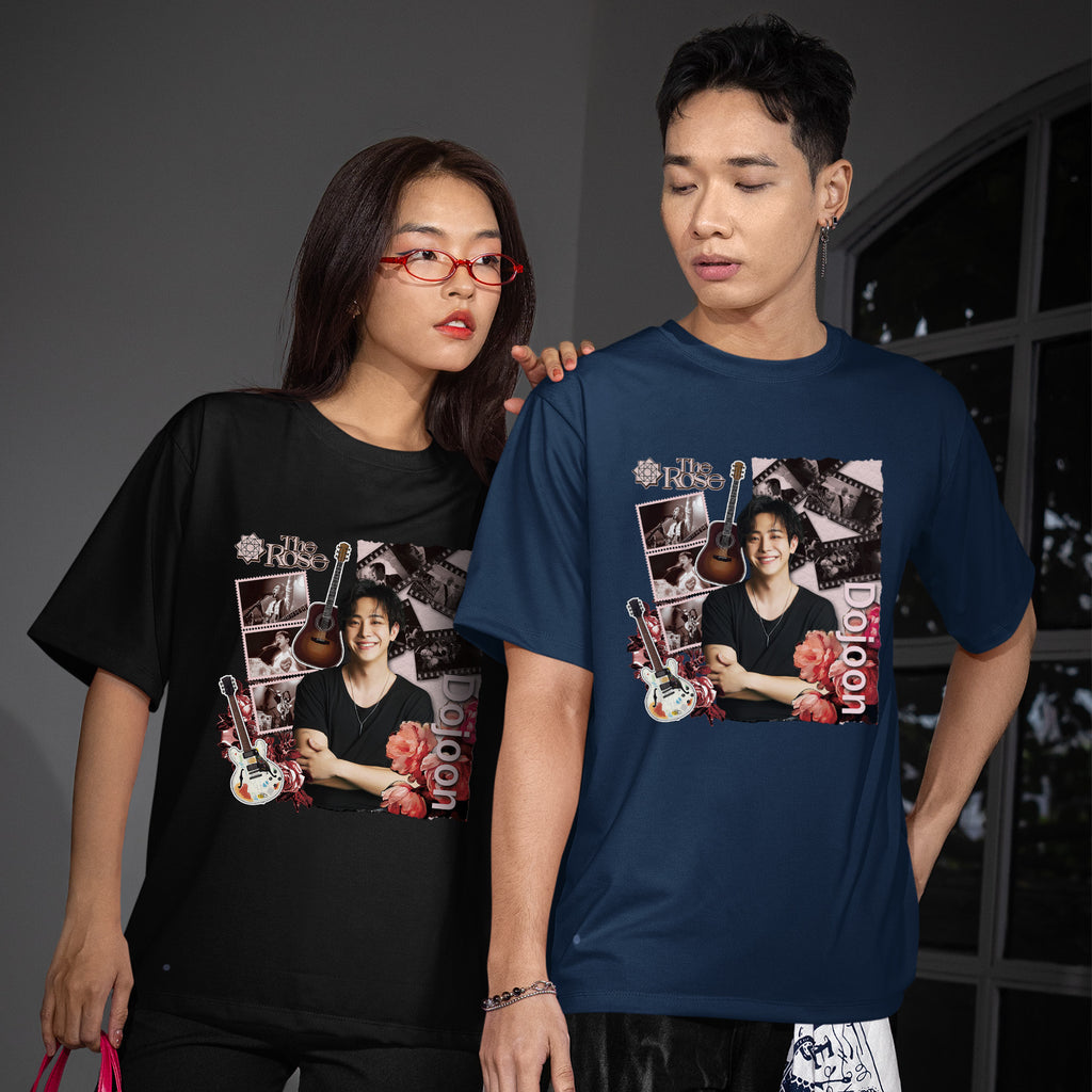 The Rose Dojoon T-Shirt - Couple view, Y2K kpop concert tee