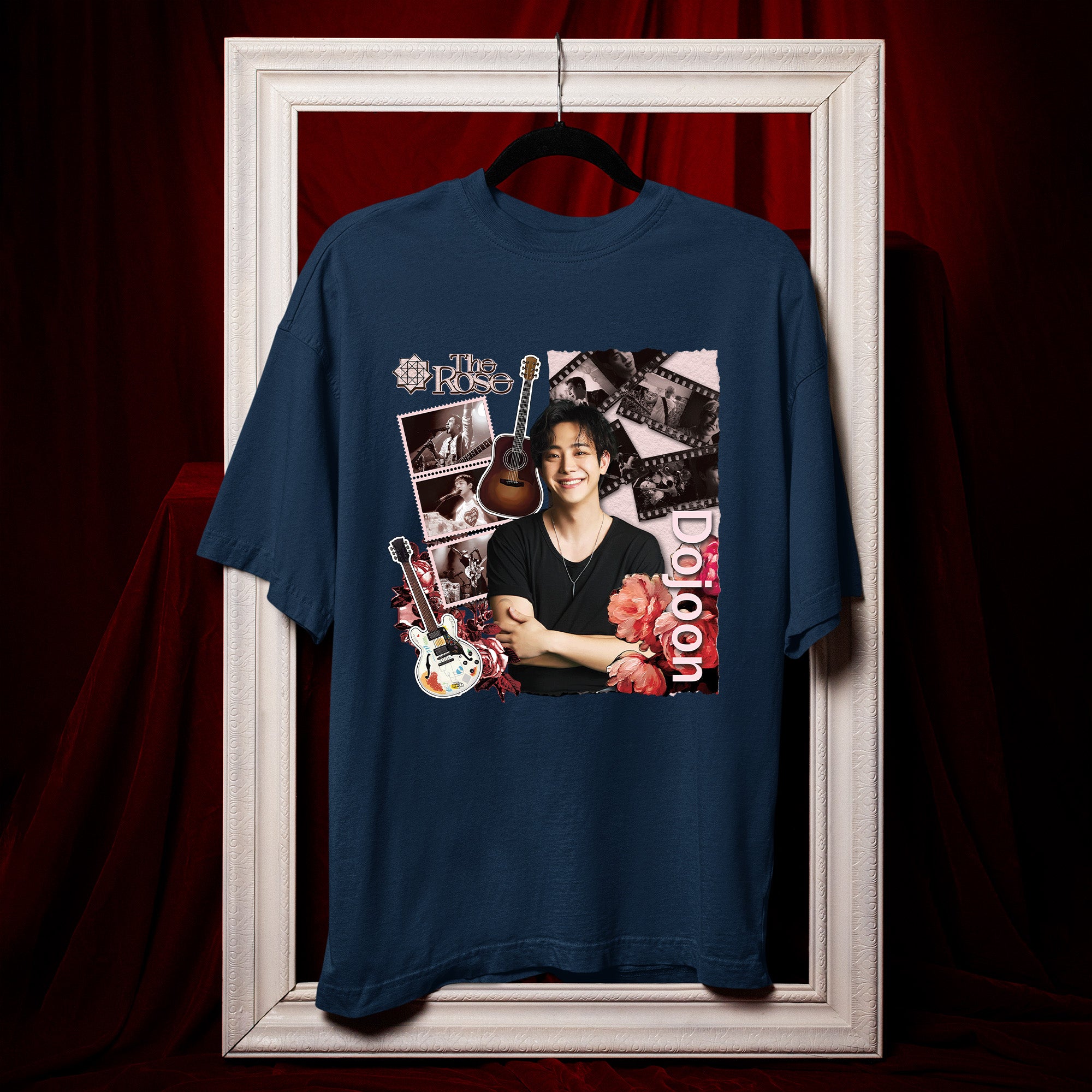 The Rose Dojoon T-Shirt - Hang view, Y2K kpop concert tee
