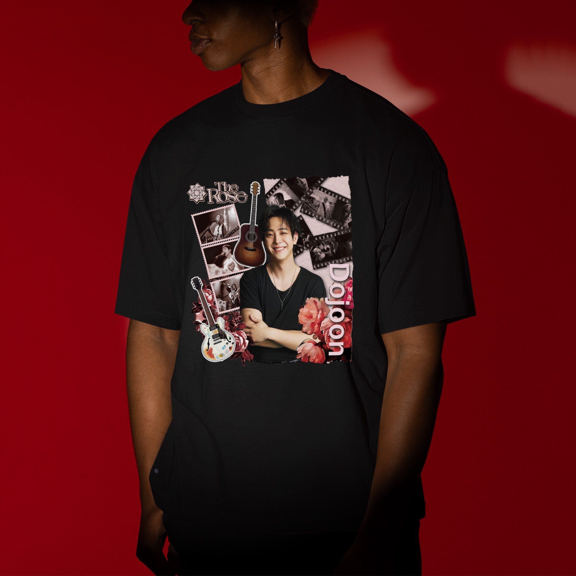 The Rose Dojoon T-Shirt - Men view, Y2K kpop concert tee