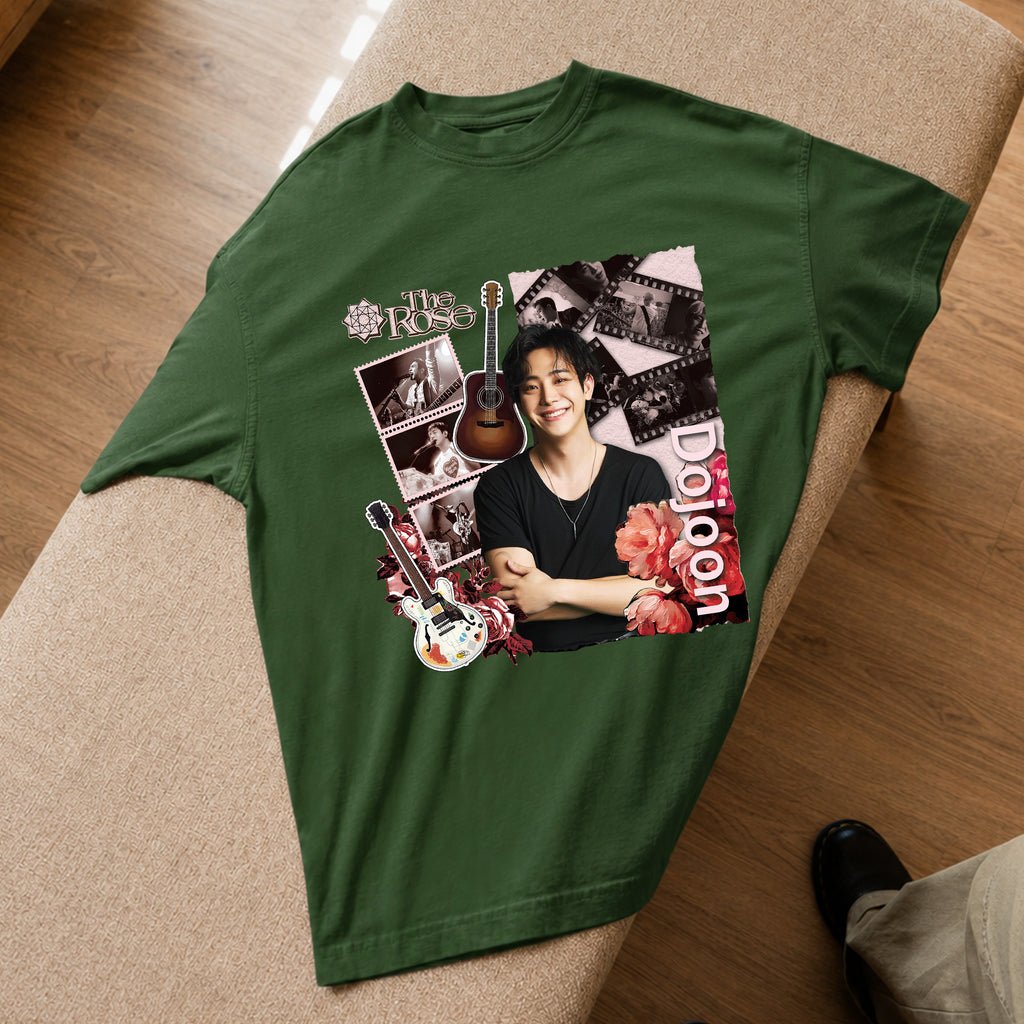 The Rose Dojoon T-Shirt - Spread view, Y2K kpop concert tee