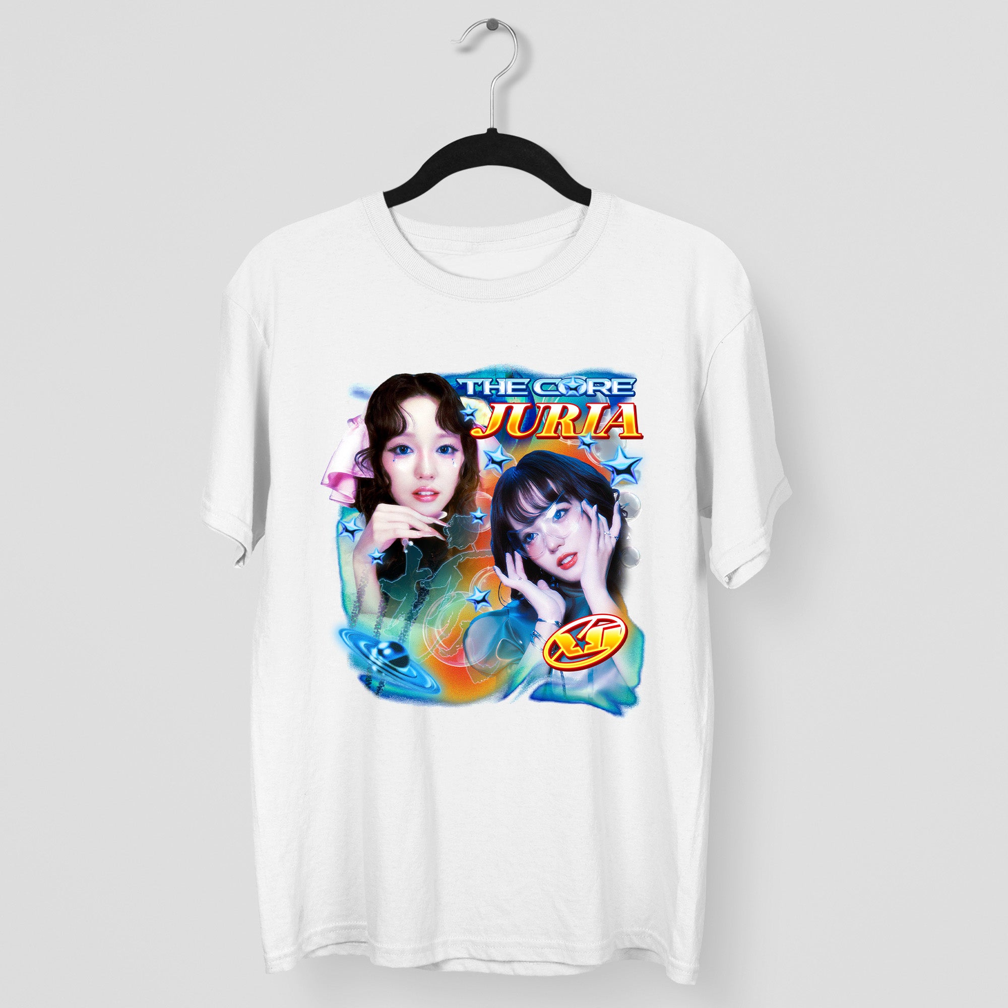 XG The Core Juria T-Shirt - Main view, Y2K kpop concert tee