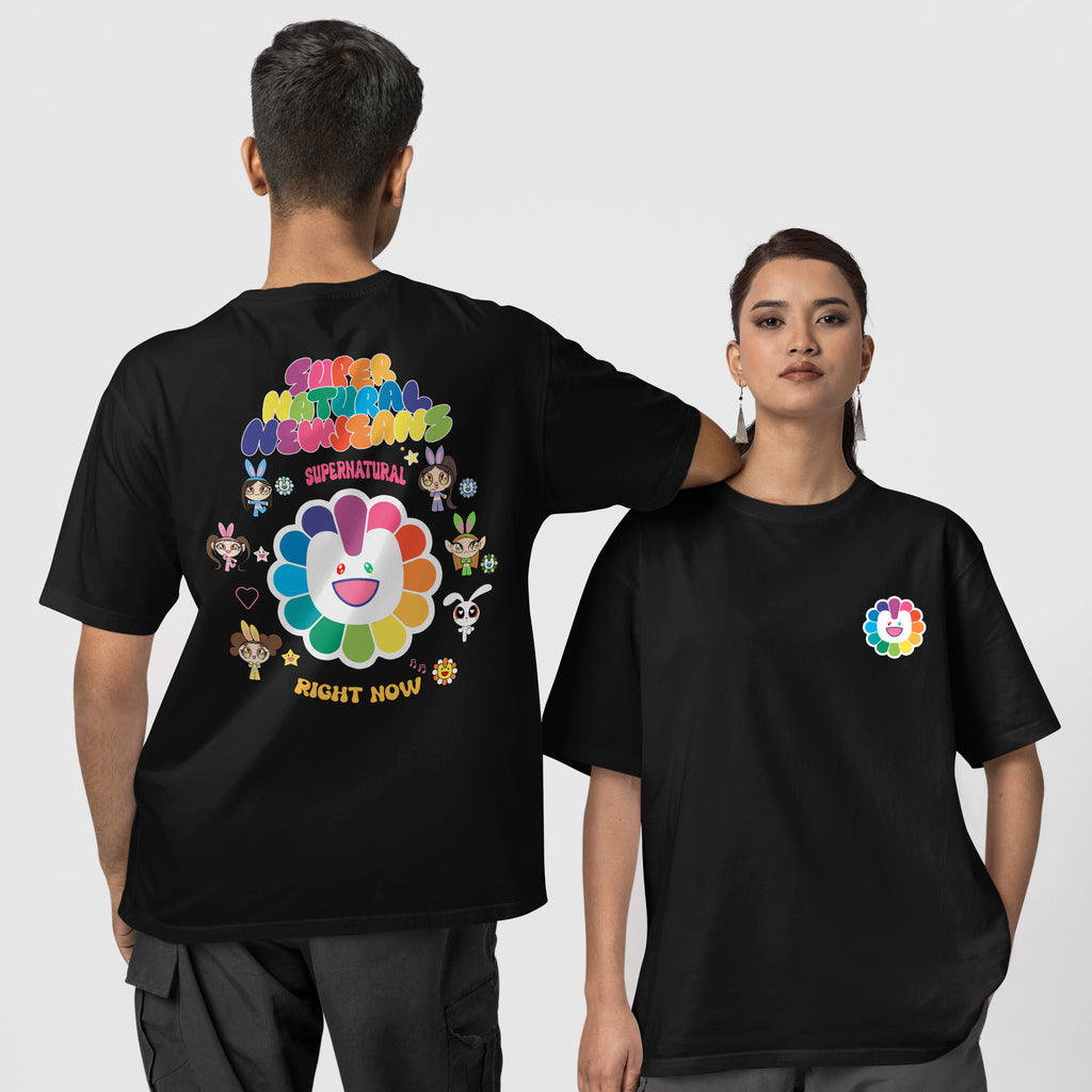 NewJeans Super Natural T-Shirt - Couple 1 view, Y2K kpop concert tee