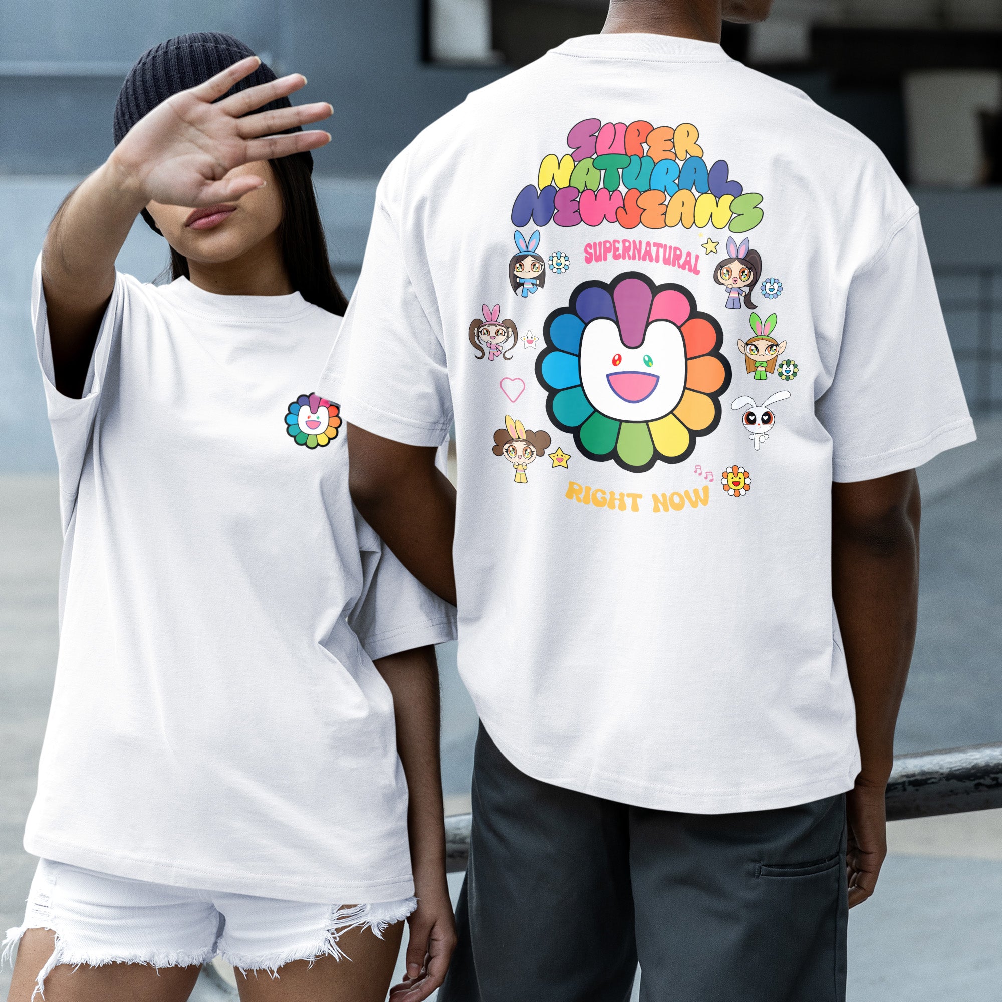 NewJeans Super Natural T-Shirt - Couple 2 view, Y2K kpop concert tee
