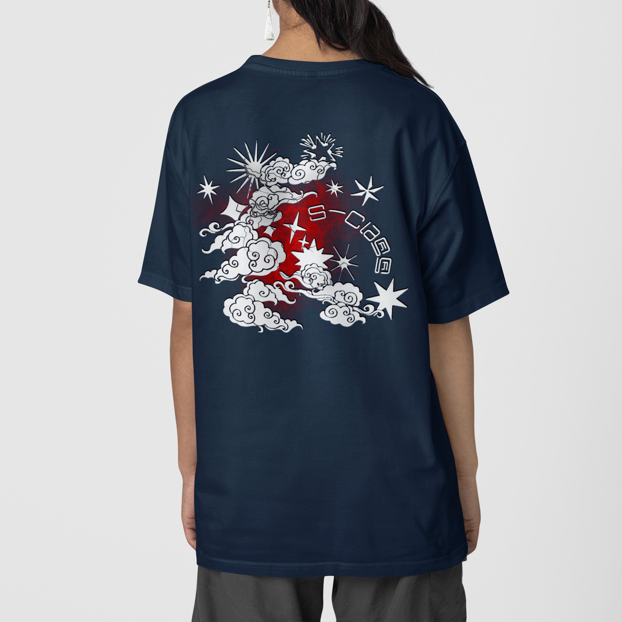 Stray Kids 5 Stars T-Shirt - Back view, Y2K kpop concert tee