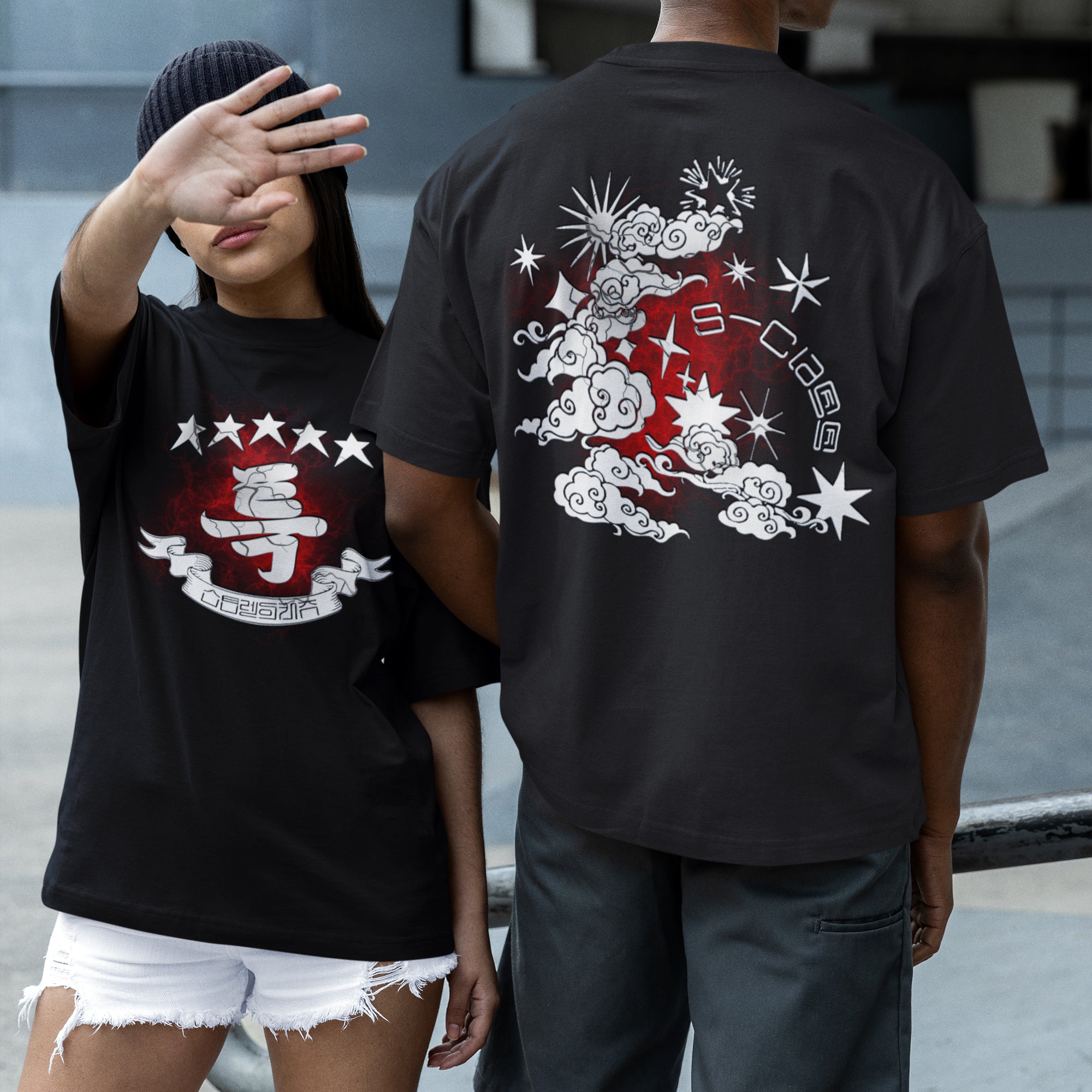 Stray Kids 5 Stars T-Shirt - Couple 2 view, Y2K kpop concert tee
