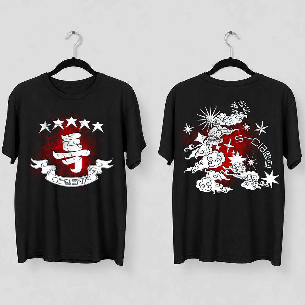 Stray Kids 5 Stars T-Shirt - Main view, Y2K kpop concert tee
