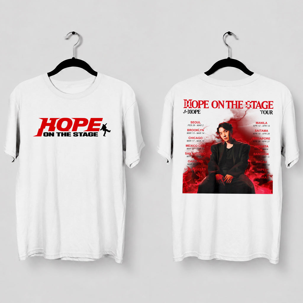 BTS J-Hope [HOPE ON THE STAGE] Tour Solo T-Shirt - Main view, Y2K kpop concert tee