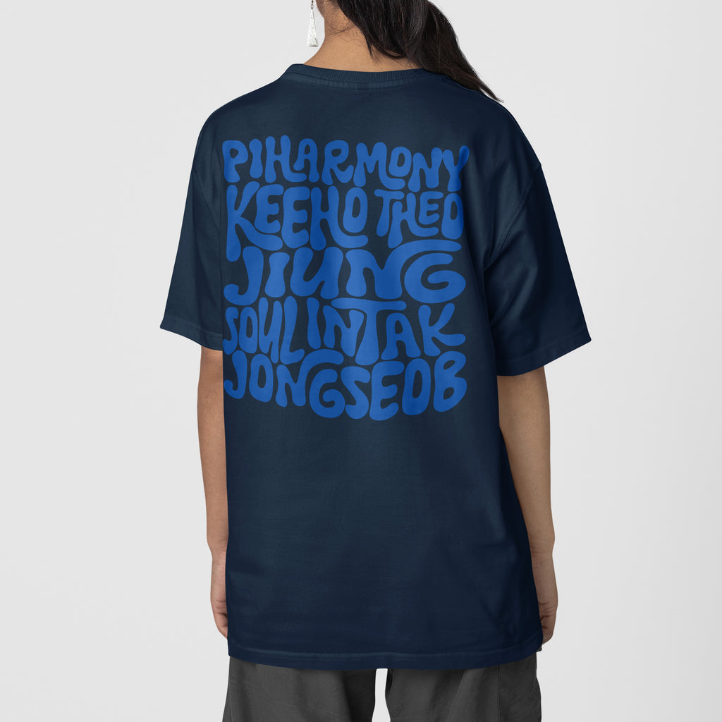P1Harmony Est 2020 T-Shirt - Back view, Y2K kpop concert tee