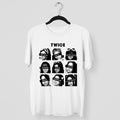 TWICE Retro Members Face T-Shirt - Main view, Y2K kpop concert tee