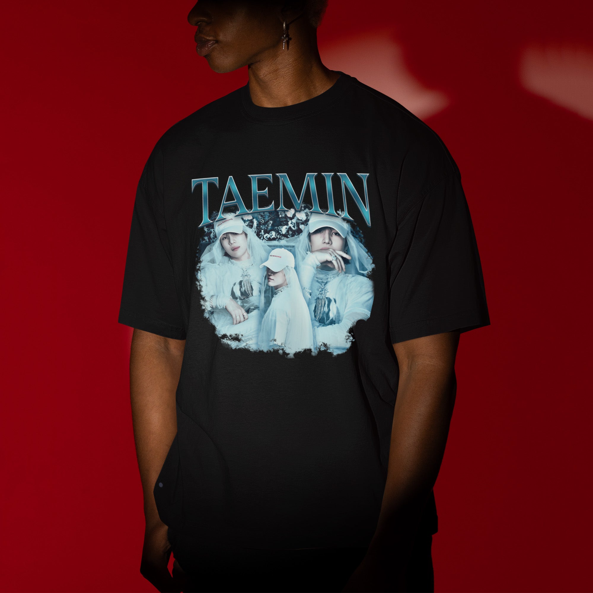 Taemin Kpop Bias T-Shirt - Men view, Y2K kpop concert tee