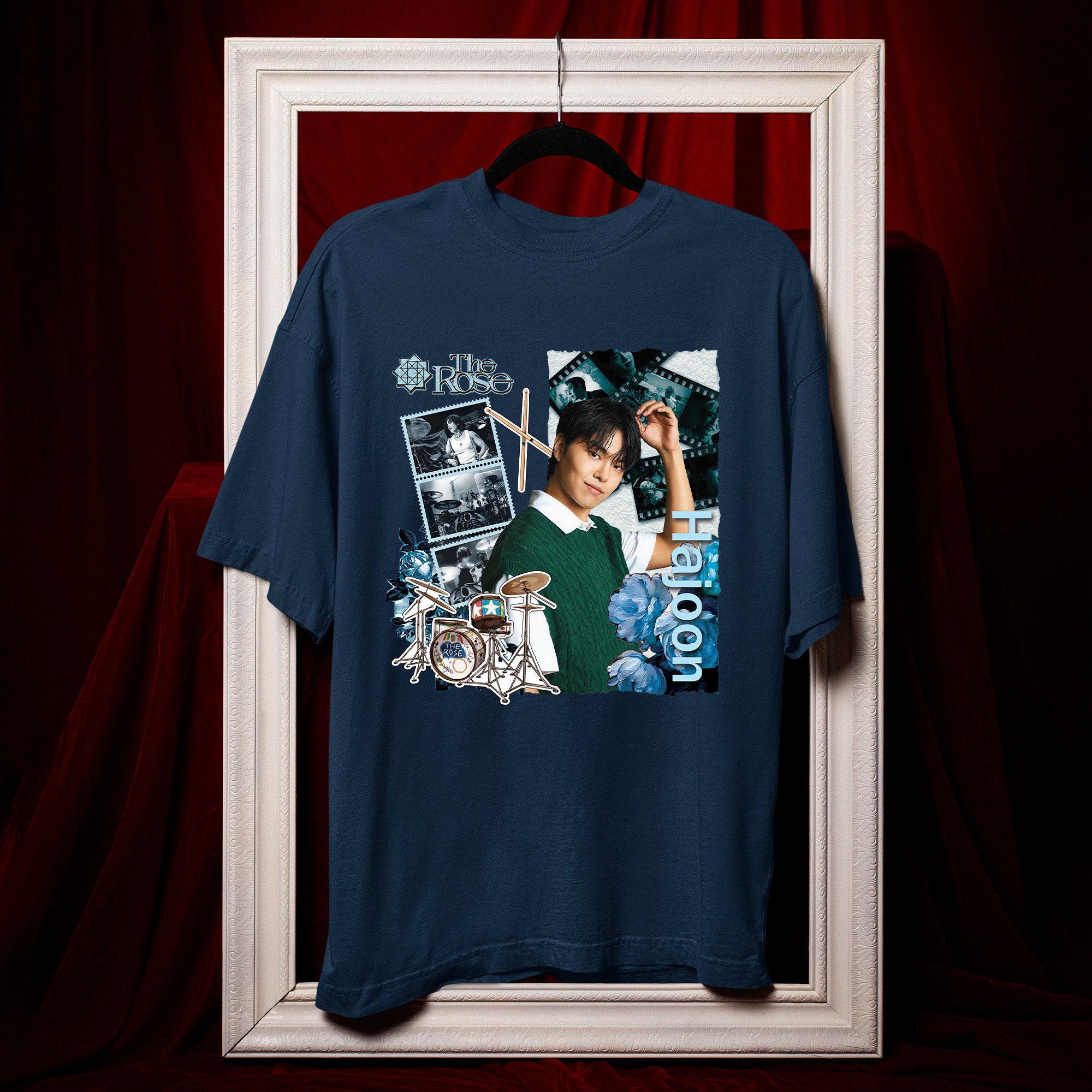 The Rose Hajoon T-Shirt - Hang view, Y2K kpop concert tee
