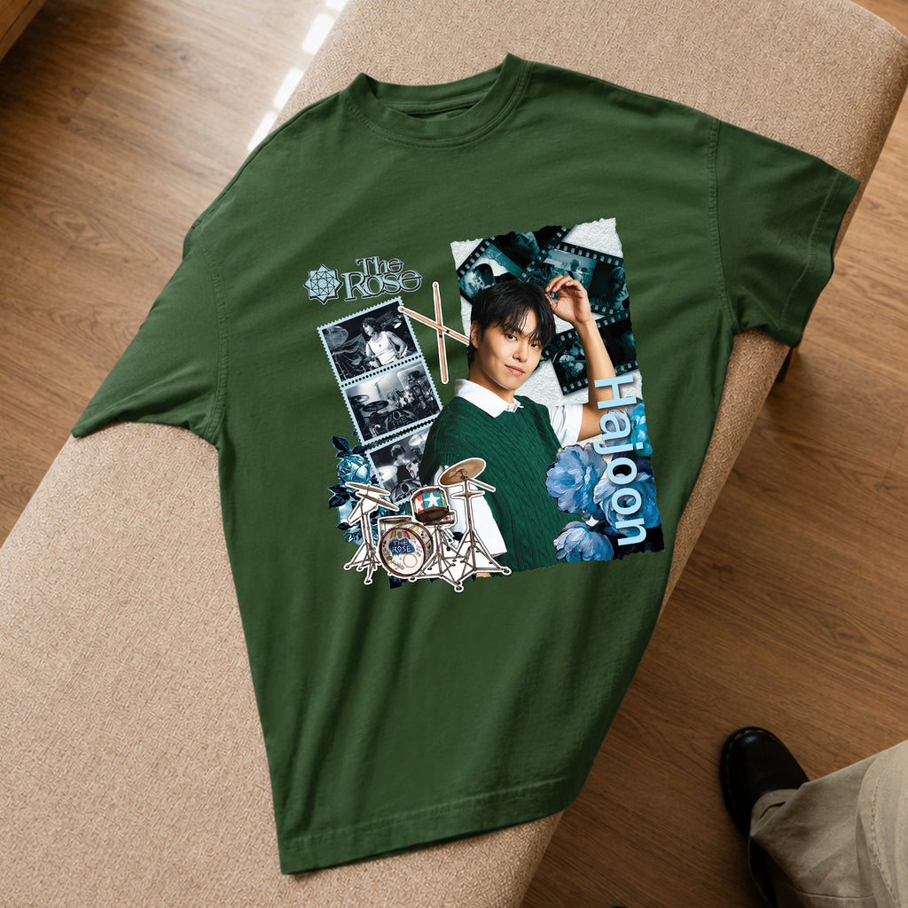 The Rose Hajoon T-Shirt - Spread view, Y2K kpop concert tee