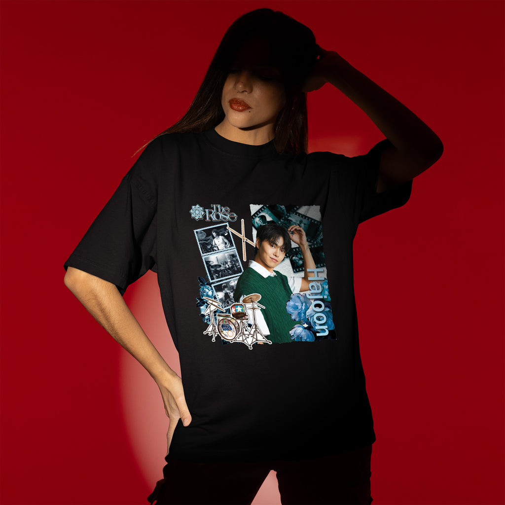 The Rose Hajoon T-Shirt - Women view, Y2K kpop concert tee