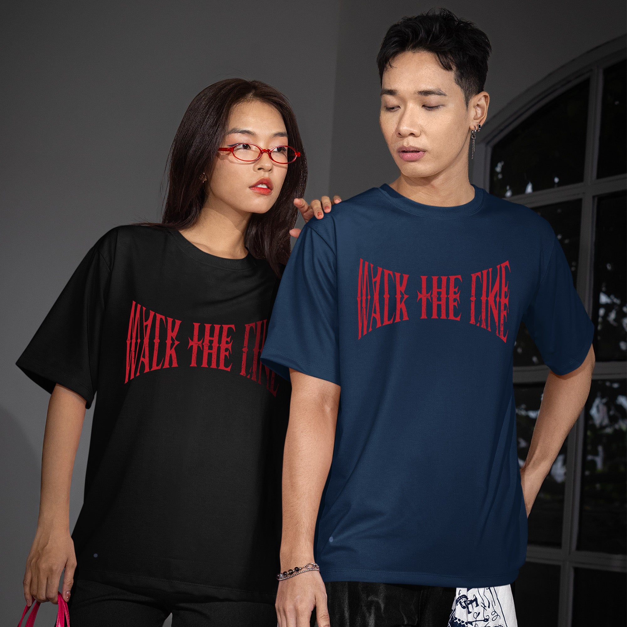 ENHYPEN Walk The Line EN- T-Shirt - Couple view, Y2K kpop concert tee