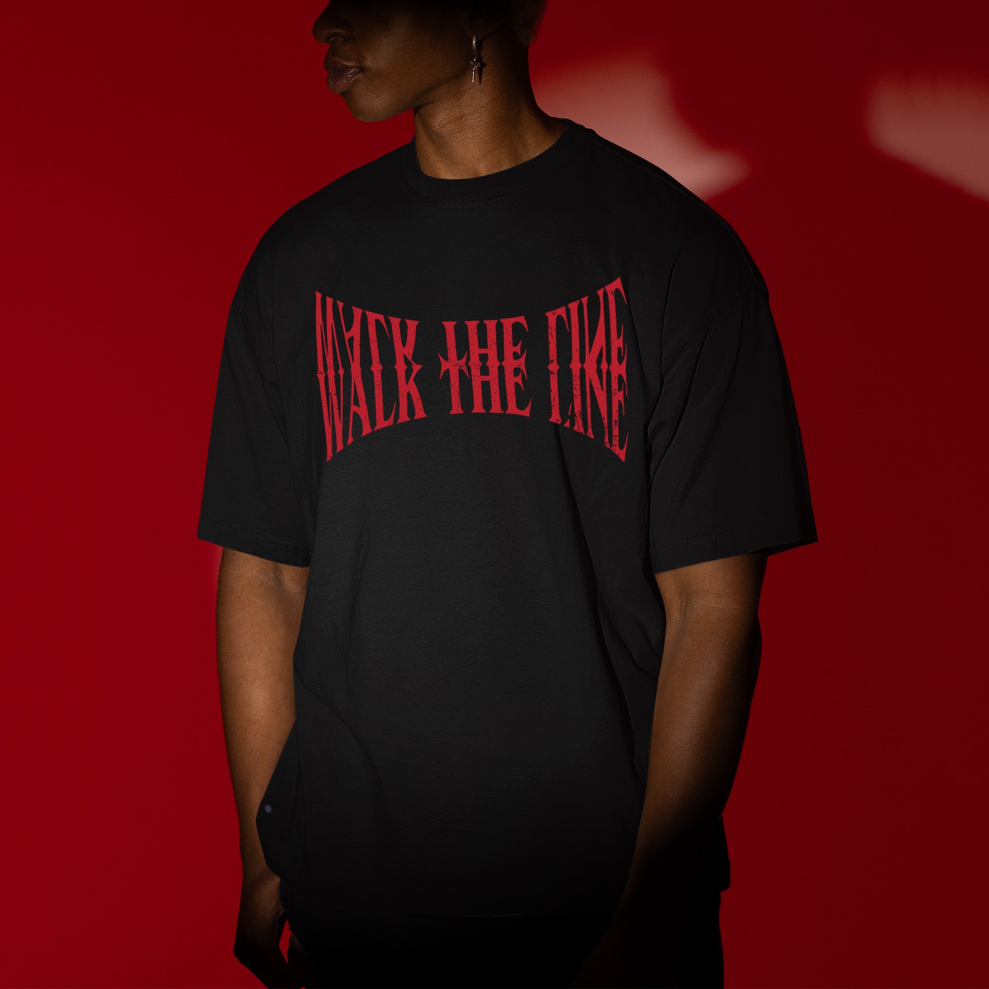 ENHYPEN Walk The Line EN- T-Shirt - Men view, Y2K kpop concert tee