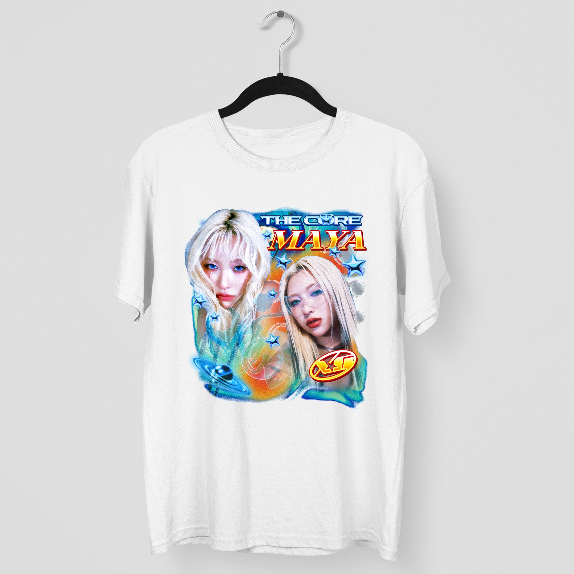 XG The Core Maya T-Shirt - Main view, Y2K kpop concert tee