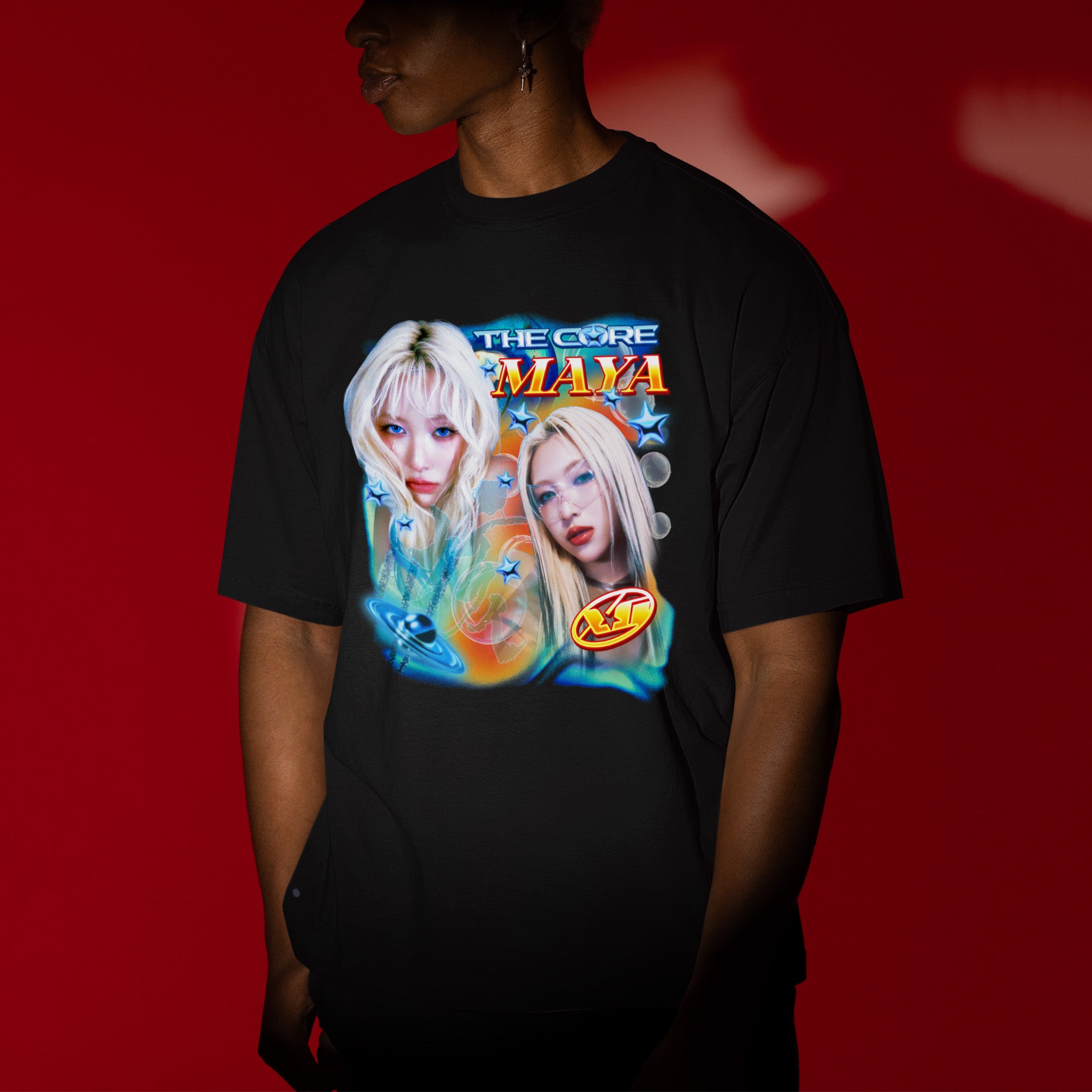 XG The Core Maya T-Shirt - Men view, Y2K kpop concert tee