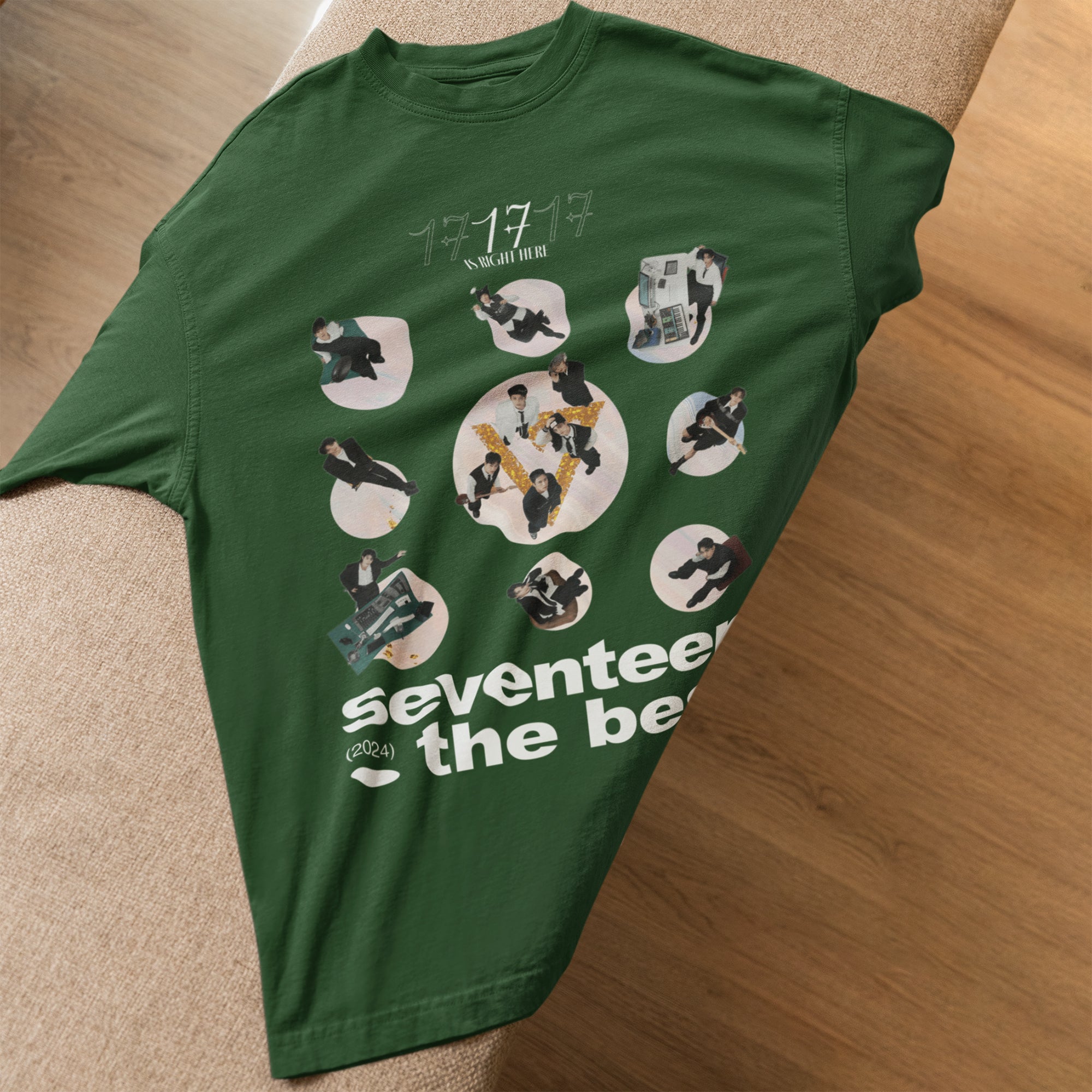 SEVENTEEN The Best T-Shirt - Spread view, Y2K kpop concert tee