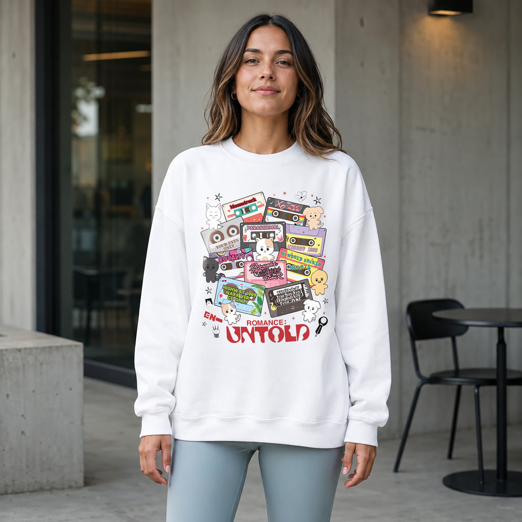 ENHYPEN Romance Untold Sweatshirt - Women view, Y2K kpop concert sweatshirt