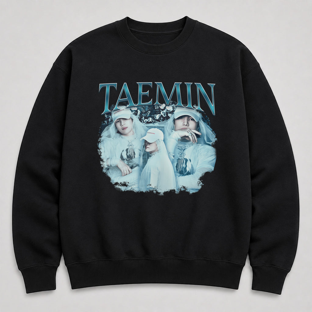 Taemin Graphic Unisex Sweatshirt - Main view, Y2K kpop concert sweatshirt