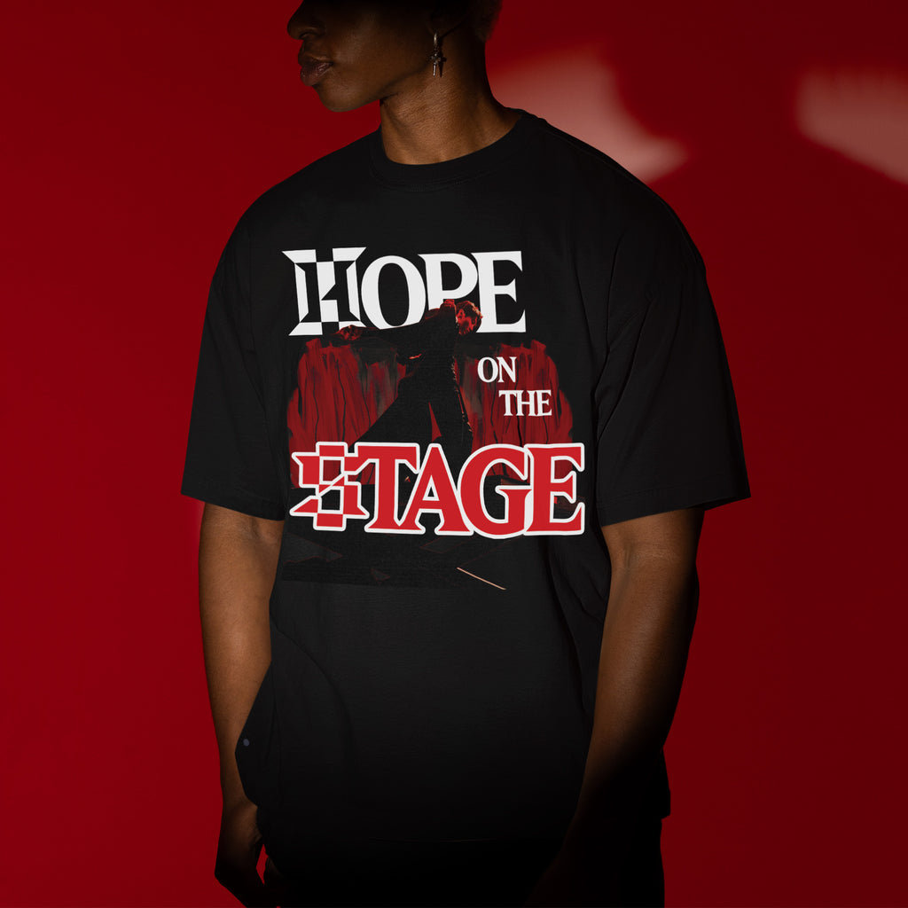 BTS J-Hope Hope On The Stage Fan Made T-Shirt - Men view, Y2K kpop concert tee