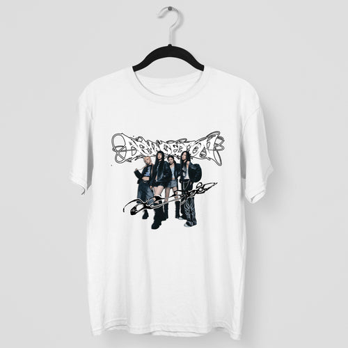 AESPA Retro Kpop T-Shirt - Main view, Y2K kpop concert tee