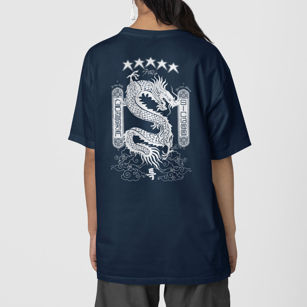 Stray Kids 5-STAR The 3rd Album T-Shirt - Back view, Y2K kpop concert tee