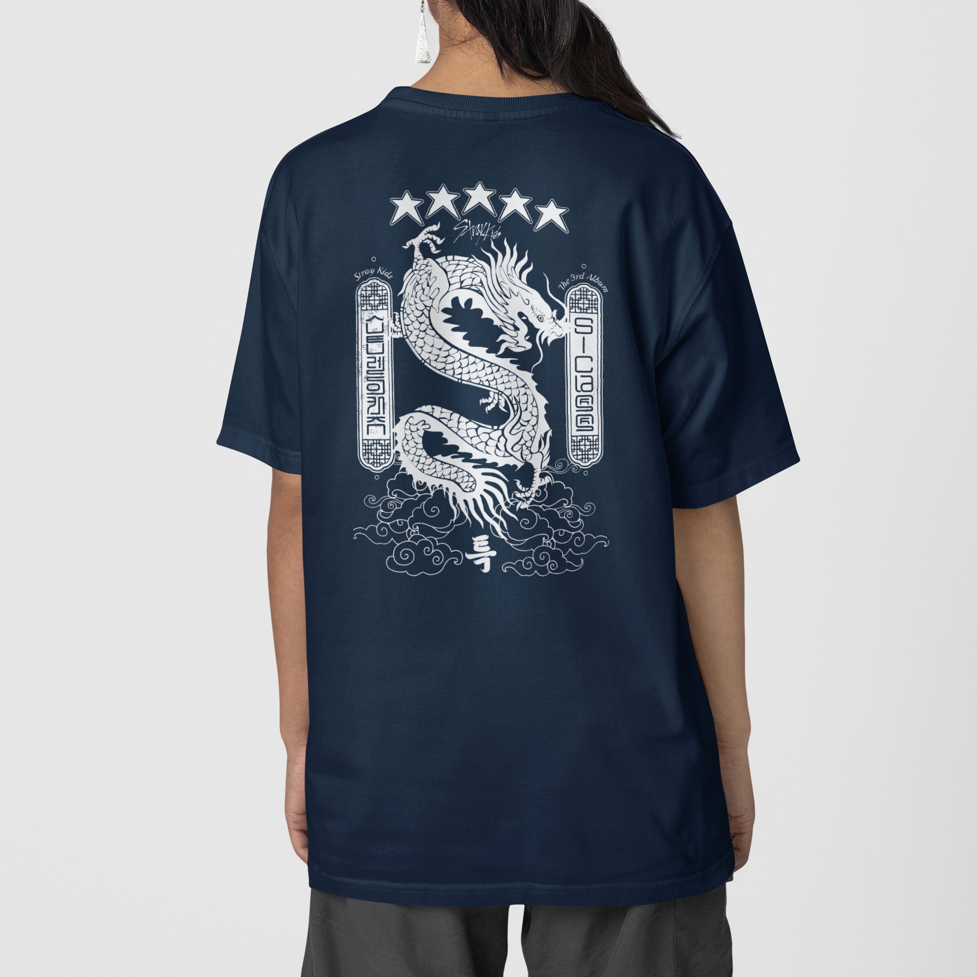 Stray Kids 5-STAR The 3rd Album T-Shirt - Back view, Y2K kpop concert tee