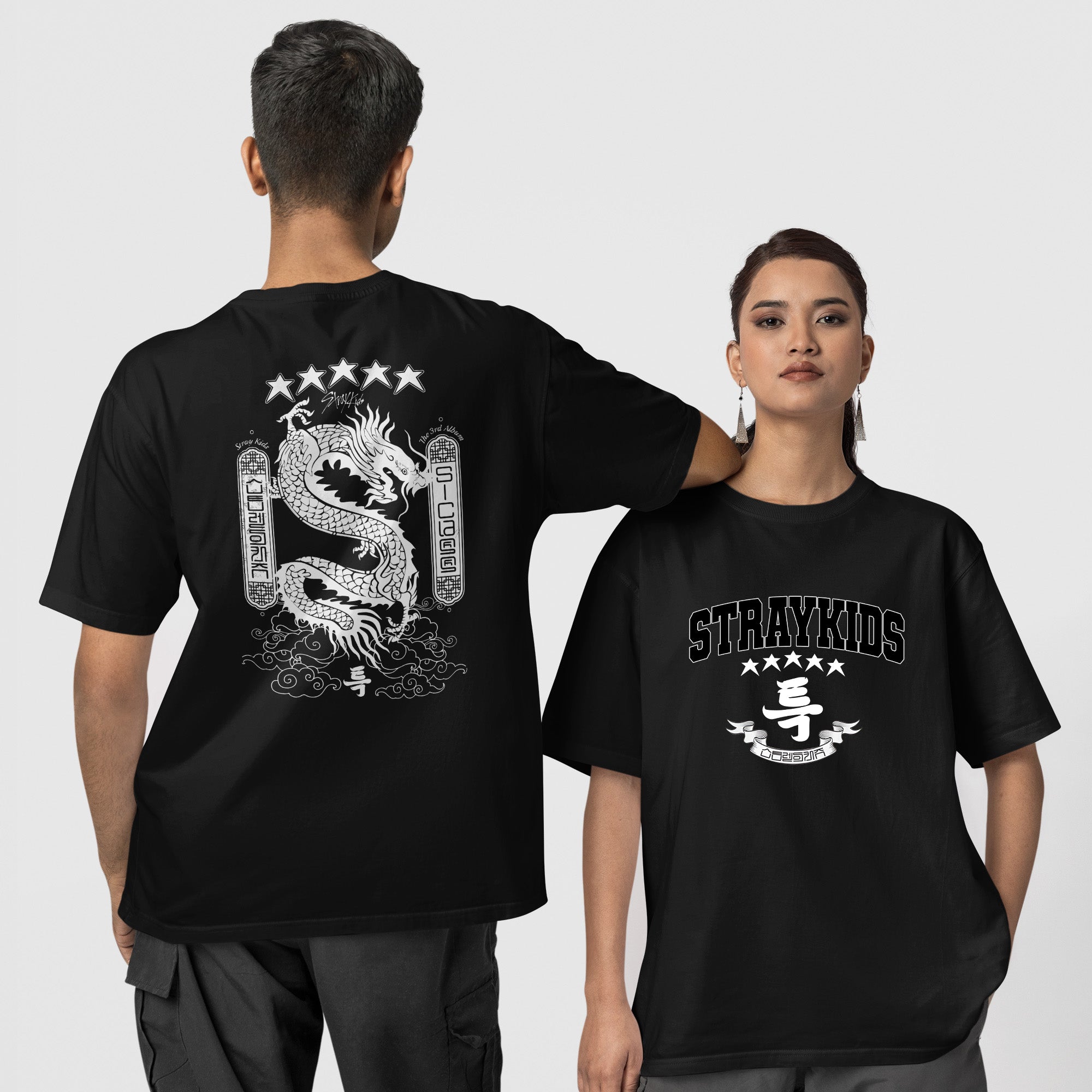Stray Kids 5-STAR The 3rd Album T-Shirt - Couple 1 view, Y2K kpop concert tee