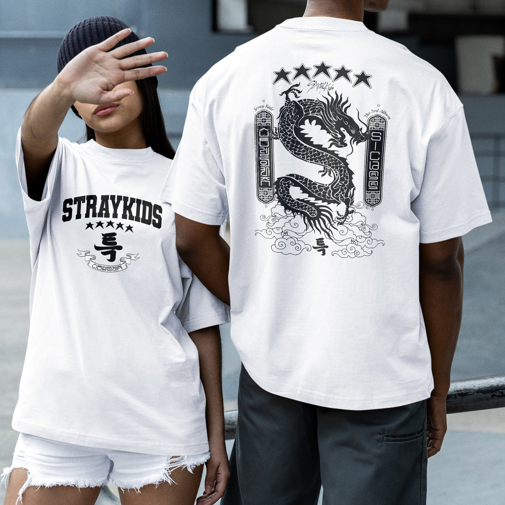 Stray Kids 5-STAR The 3rd Album T-Shirt - Couple 2 view, Y2K kpop concert tee