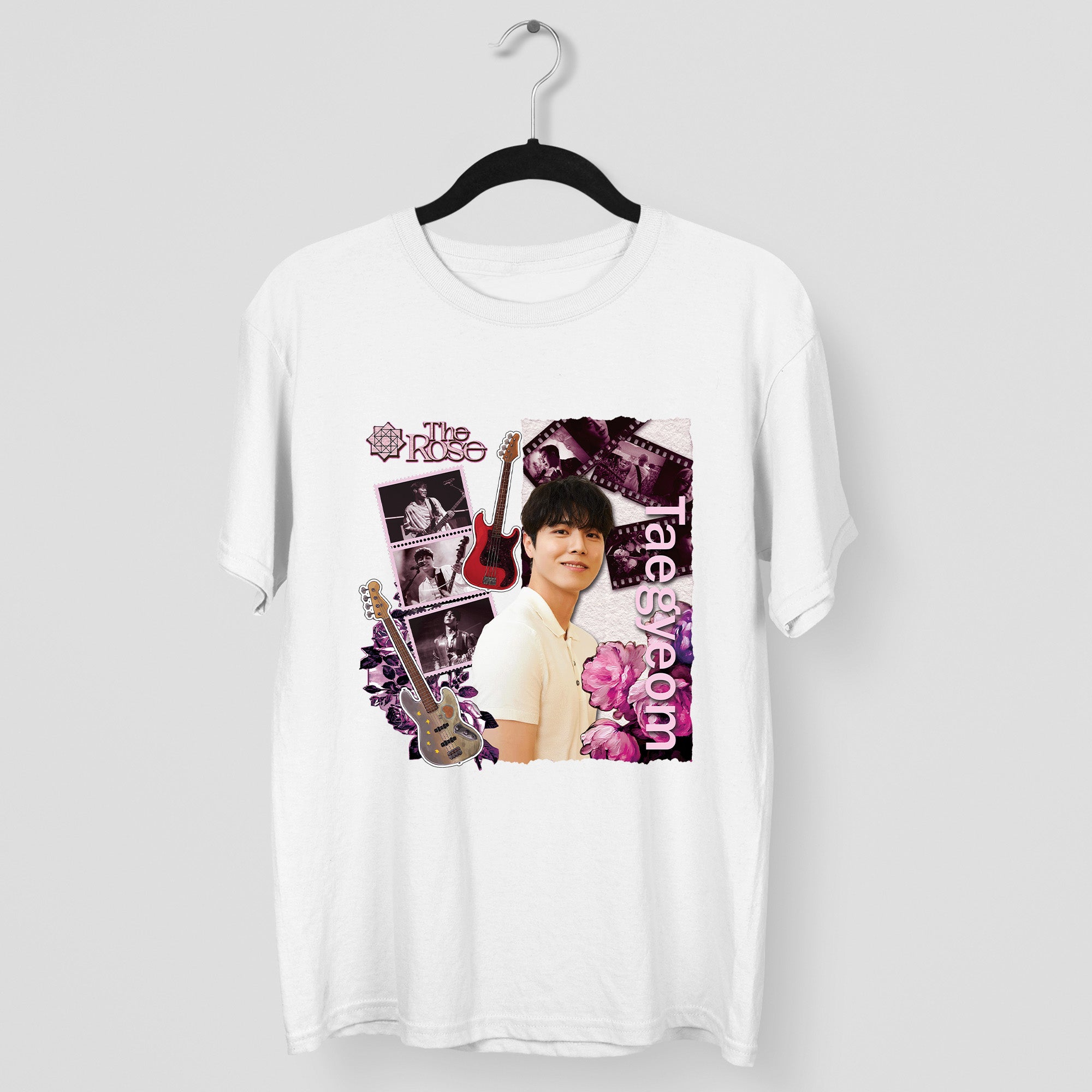 The Rose Taegyeom T-Shirt - Main view, Y2K kpop concert tee
