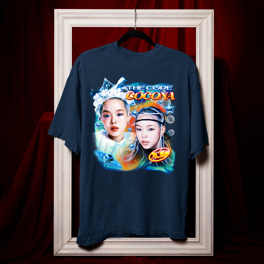 XG The Core Cocona T-Shirt - Hang view, Y2K kpop concert tee