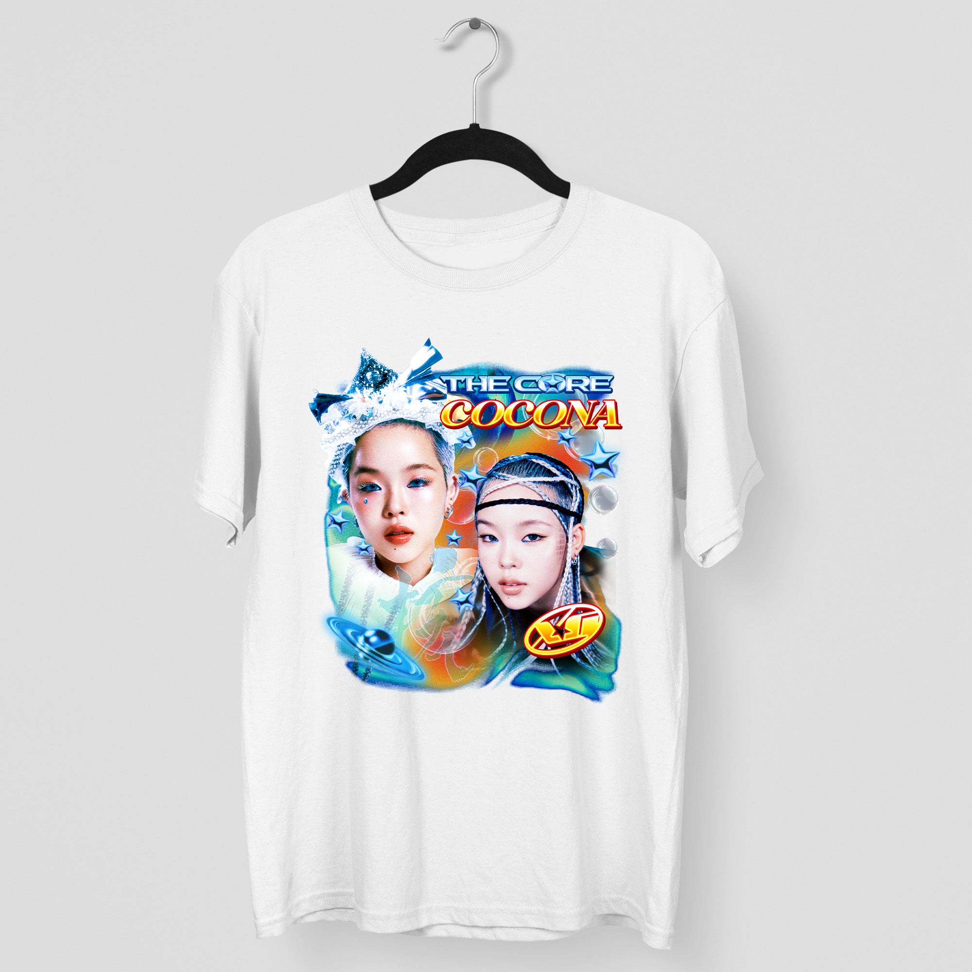 XG The Core Cocona T-Shirt - Main view, Y2K kpop concert tee