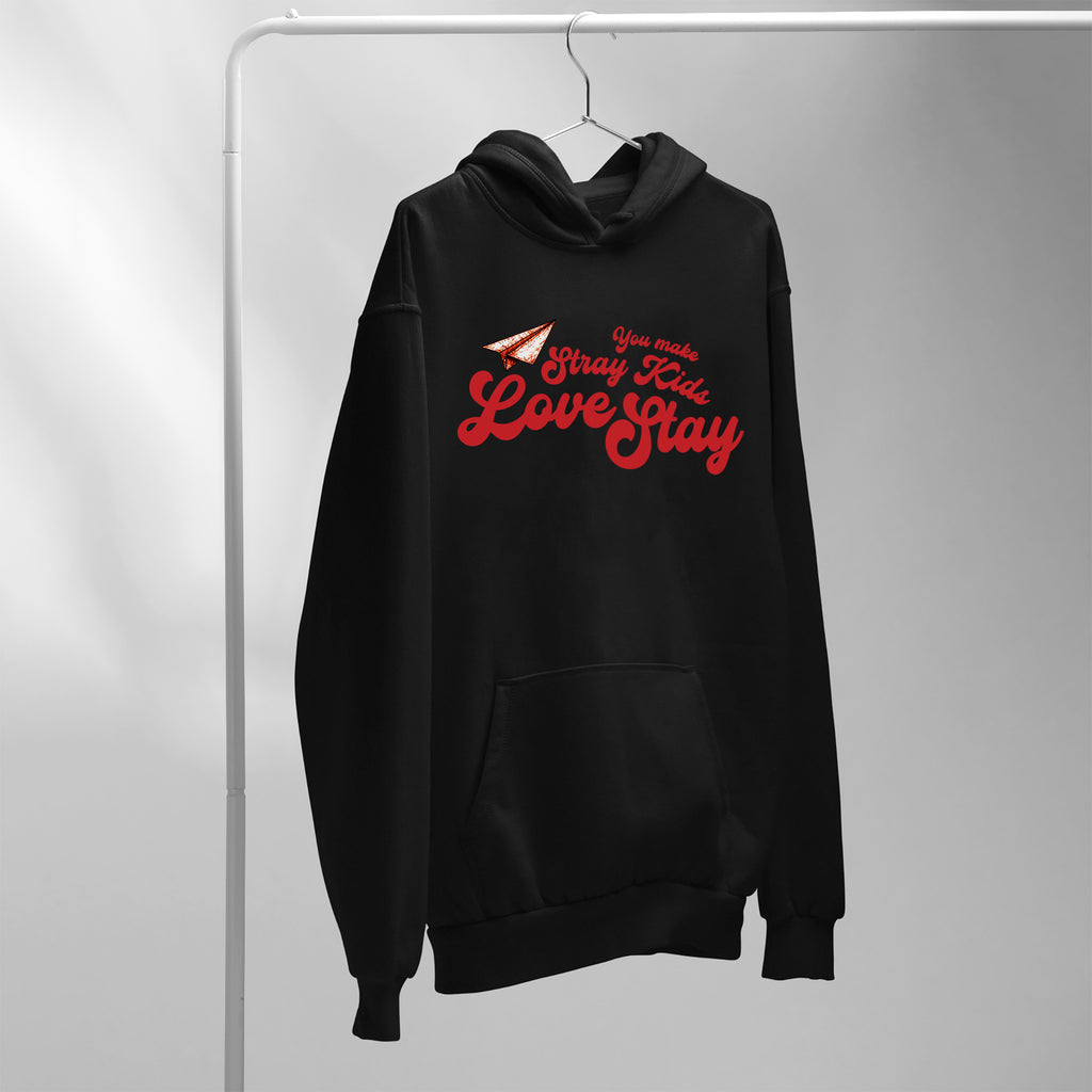 Stray Kids You Make Stay 8th Anniversary Hoodie - Hang view, Y2K kpop concert hoodie