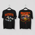 KATSEYE Beautiful Chaos vintage bootleg t-shirt front design, Y2K kpop concert tee